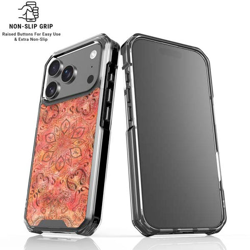 Orange Zen iPhone 18 Pro Clear Case
