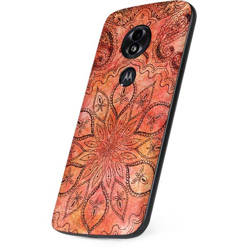 Orange Zen Moto E5 Play Skin