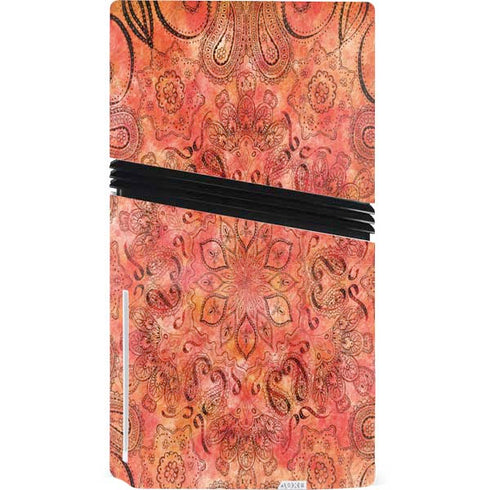 Orange Zen PS5 Pro Disk Console Skin