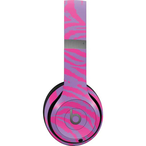 Orchid Tiger Animal Print Color Pop Beats Solo 4 Wireless Headphones Skin