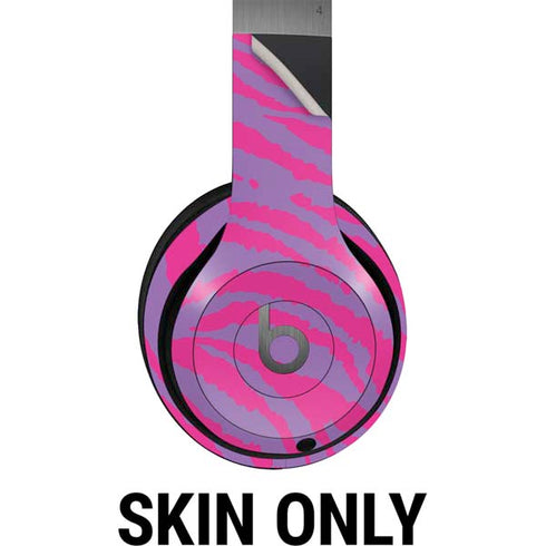 Orchid Tiger Animal Print Color Pop Beats Solo 4 Wireless Headphones Skin