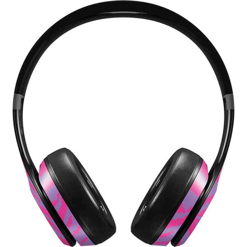 Orchid Tiger Animal Print Color Pop Beats Solo 4 Wireless Headphones Skin