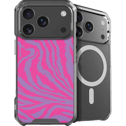Orchid Tiger Animal Print Color Pop iPhone 18 Pro MagSafe Case
