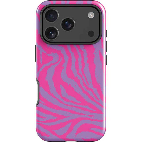 Orchid Tiger Animal Print Color Pop iPhone 18 Pro Max Impact Case