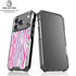 Orchid Zebra Animal Print Color Pop iPhone 18 Pro Clear Case