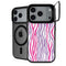 Orchid Zebra Animal Print Color Pop iPhone 18 Pro Kickstand Case