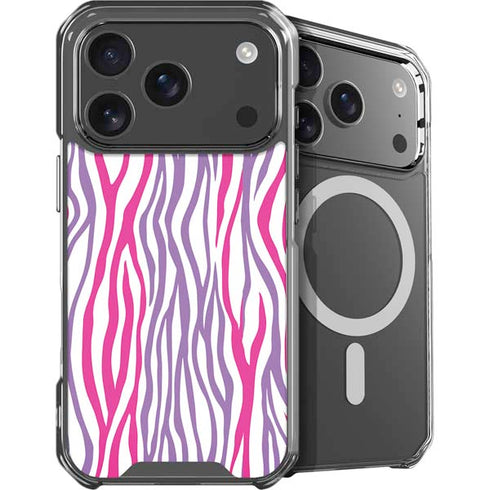Orchid Zebra Animal Print Color Pop iPhone 18 Pro Max MagSafe Case