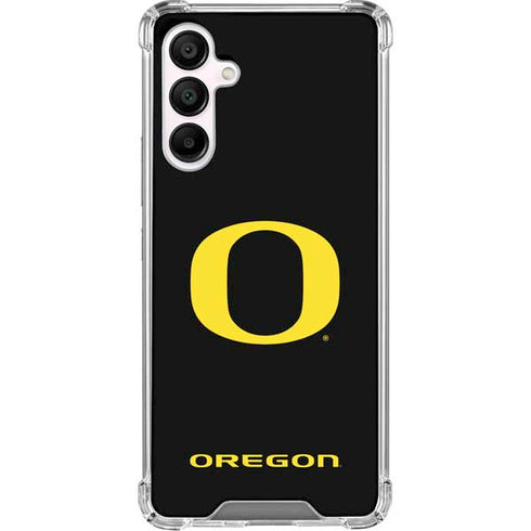 University of Oregon Ducks Black Gradient Galaxy A16 5G Clear Case