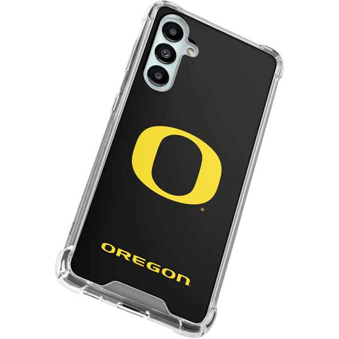 University of Oregon Ducks Black Gradient Galaxy A16 5G Clear Case