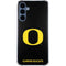 University of Oregon Ducks Black Gradient Galaxy A35 5G Clear Case