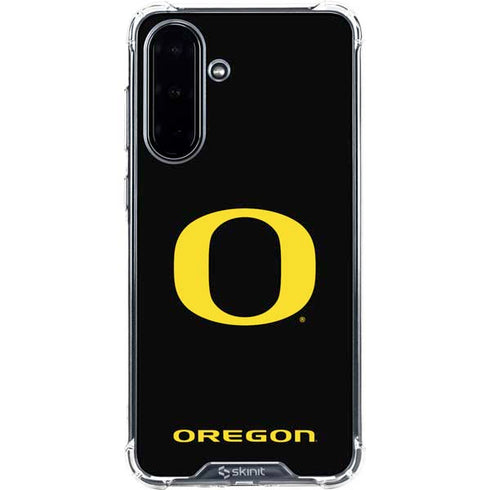 University of Oregon Ducks Black Gradient Galaxy A36 5G Clear Case