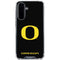 University of Oregon Ducks Black Gradient Galaxy A36 5G Clear Case