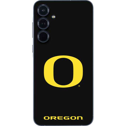 University of Oregon Ducks Black Gradient Galaxy A55 5G Skin