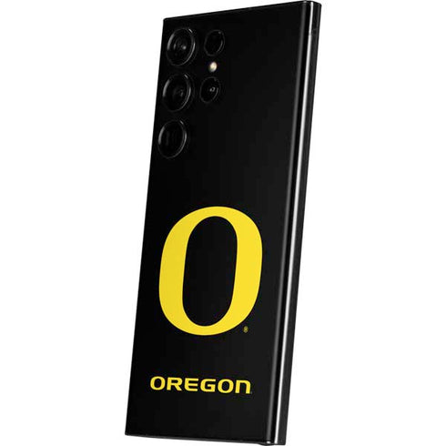 University of Oregon Ducks Black Gradient Galaxy Skins