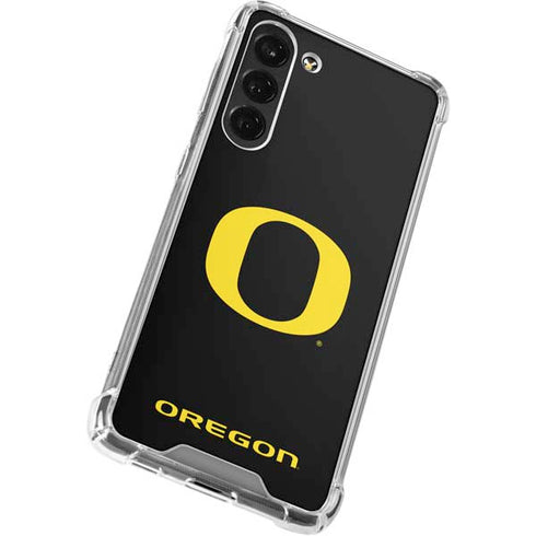 University of Oregon Ducks Black Gradient Galaxy S24 FE Clear Case