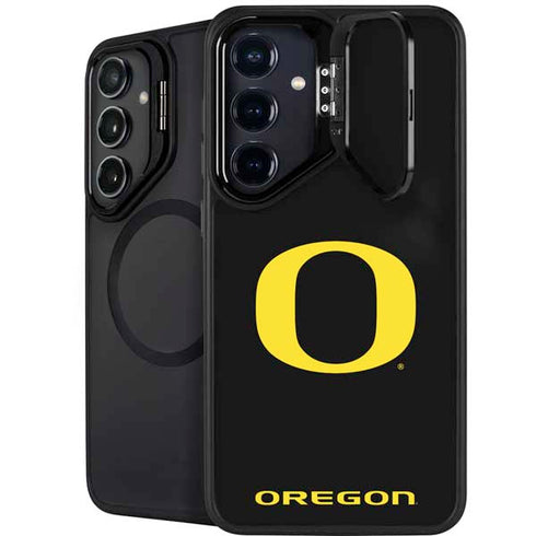 University of Oregon Ducks Black Gradient Galaxy S24 FE Kickstand Case