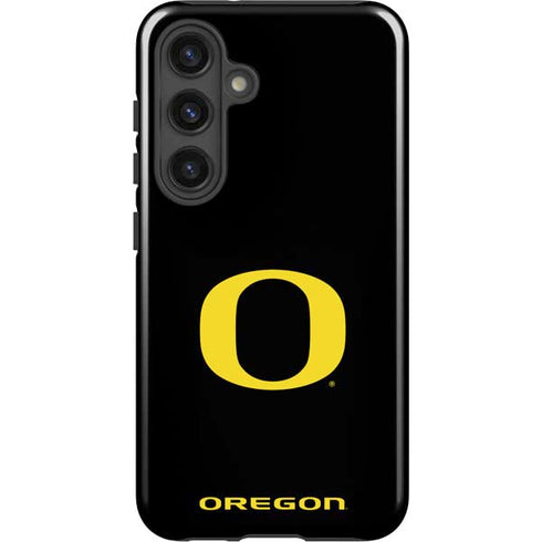 University of Oregon Ducks Black Gradient Galaxy S25 Impact Case