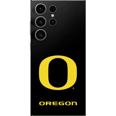 University of Oregon Ducks Black Gradient Galaxy S24 Ultra Skin