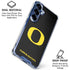 University of Oregon Ducks Black Gradient Galaxy S25 Clear Case