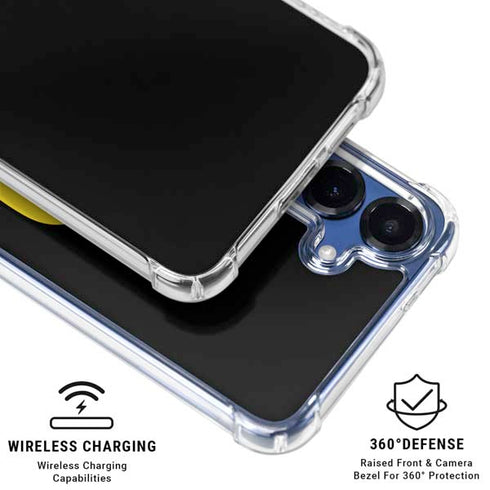 University of Oregon Ducks Black Gradient Galaxy S25 Plus Clear Case