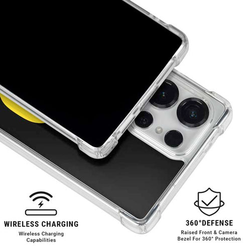 University of Oregon Ducks Black Gradient Galaxy S25 Ultra Clear Case