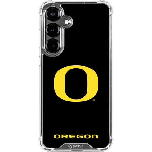 University of Oregon Ducks Black Gradient Galaxy S26 Clear Case