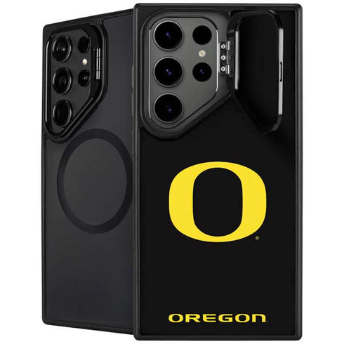 University of Oregon Ducks Black Gradient Galaxy S26 Ultra Kickstand Case