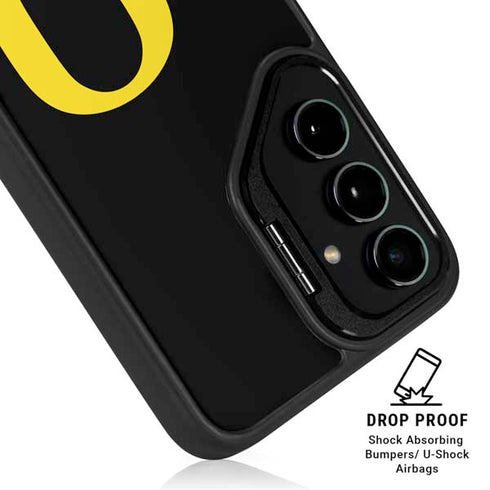 University of Oregon Ducks Black Gradient Galaxy S26 Ultra Kickstand Case
