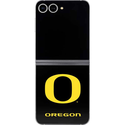 University of Oregon Ducks Black Gradient Galaxy Z Flip6 Skin