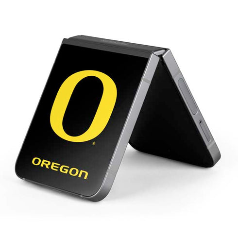 University of Oregon Ducks Black Gradient Galaxy Z Flip6 Skin