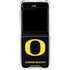 University of Oregon Ducks Black Gradient Galaxy Z Flip6 Clear Case