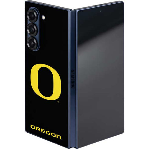 University of Oregon Ducks Black Gradient Galaxy Z Fold6 Skin