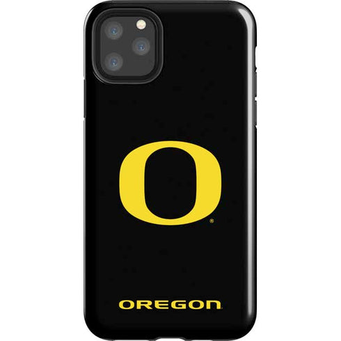 University of Oregon Ducks Black Gradient iPhone Cases