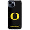 University of Oregon Ducks Black Gradient iPhone 15 Clear Case
