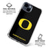 University of Oregon Ducks Black Gradient iPhone 15 Clear Case