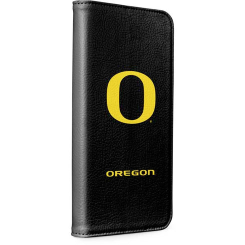 University of Oregon Ducks Black Gradient iPhone 15 Pro Folio Case