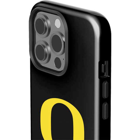 University of Oregon Ducks Black Gradient iPhone 15 Pro Impact Case