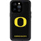 University of Oregon Ducks Black Gradient iPhone 15 Pro Waterproof Case