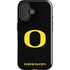 University of Oregon Ducks Black Gradient iPhone 16 Impact Case