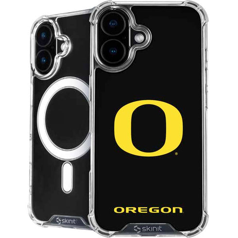 University of Oregon Ducks Black Gradient iPhone 16 MagSafe Case