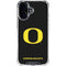 University of Oregon Ducks Black Gradient iPhone 16 Plus Clear Case