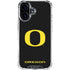 University of Oregon Ducks Black Gradient iPhone 16 Plus Clear Case