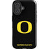 University of Oregon Ducks Black Gradient iPhone 16 Plus Impact Case