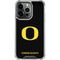 University of Oregon Ducks Black Gradient iPhone 16 Pro Max Clear Case