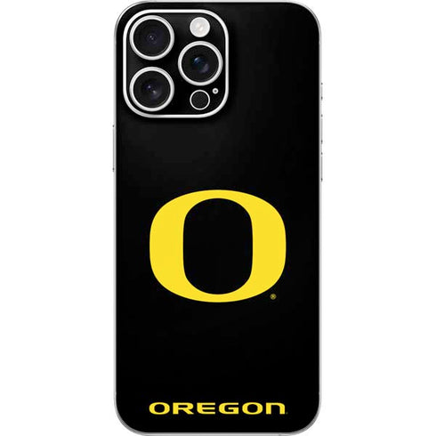 University of Oregon Ducks Black Gradient iPhone 16 Pro Max Skin