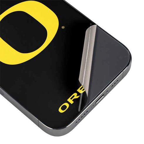 University of Oregon Ducks Black Gradient iPhone 16e Skin