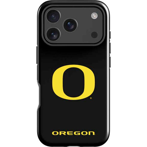 University of Oregon Ducks Black Gradient iPhone 18 Pro Impact Case