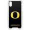 University of Oregon Ducks Black Gradient iPhone XS Clear Case