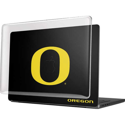 University of Oregon Ducks Black Gradient MacBook Pro 14in (2021-24) Case plus Skin