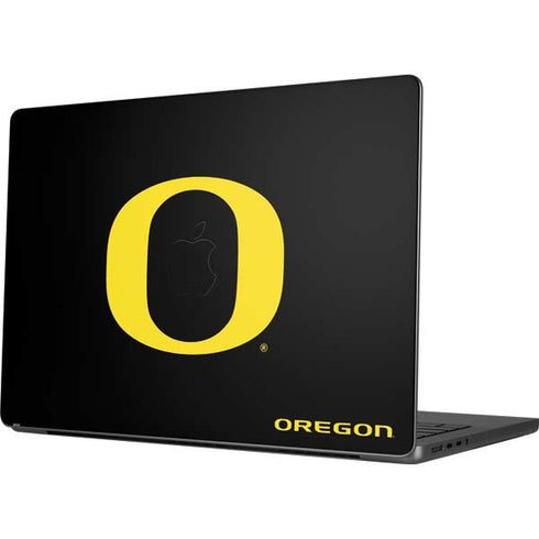 University of Oregon Ducks Black Gradient Apple MacBook Pro 14-inch Skin